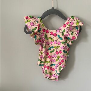 Posh Peanut Pink Cherry Kids Swim One Piece